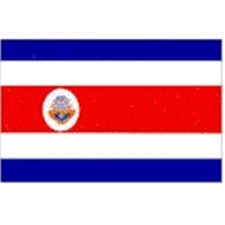 Annin Flagmakers 191838 4 Ft. X 6 Ft. Nyl-Glo Costa Rica Flag